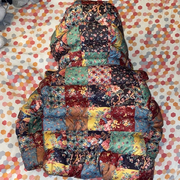 Colorful Patchwork Puffer Jacket - Picture 2 of 3